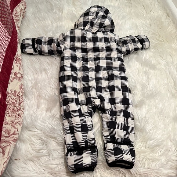 Wonder Nation Check Pram Black White - Picture 10 of 15